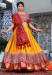 Picture of Fascinating Silk Orange Lehenga Choli