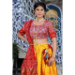 Picture of Fascinating Silk Orange Lehenga Choli