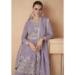 Picture of Superb Chiffon Grey Straight Cut Salwar Kameez