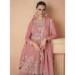 Picture of Chiffon Pale Violet Red Straight Cut Salwar Kameez