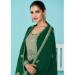 Picture of Georgette Dark Green Straight Cut Salwar Kameez