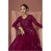 Picture of Ravishing Georgette Maroon Anarkali Salwar Kameez