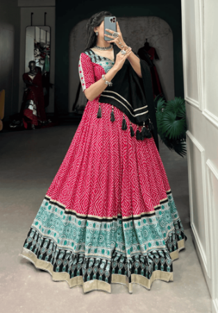 Picture of Admirable Rayon Pale Violet Red Lehenga Choli