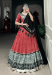 Picture of Magnificent Rayon Indian Red Lehenga Choli