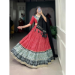 Picture of Magnificent Rayon Indian Red Lehenga Choli