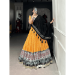 Picture of Bewitching Rayon Dark Orange Lehenga Choli