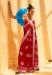 Picture of Ravishing Georgette Maroon Saree