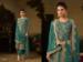 Picture of Silk Dark Slate Grey Straight Cut Salwar Kameez