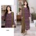 Picture of Georgette Dim Gray Straight Cut Salwar Kameez