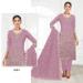 Picture of Georgette Rosy Brown Straight Cut Salwar Kameez