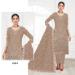 Picture of Georgette Rosy Brown Straight Cut Salwar Kameez