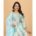 Picture of Rayon & Cotton Light Steel Blue Readymade Salwar Kameez