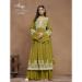 Picture of Admirable Georgette Golden Rod Anarkali Salwar Kameez