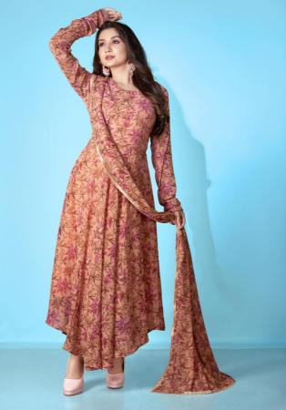 Picture of Gorgeous Georgette Tan Kurtis & Tunic