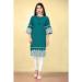 Picture of Fine Cotton Teal Kurtis & Tunic