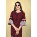 Picture of Resplendent Cotton Brown Kurtis & Tunic