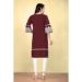 Picture of Resplendent Cotton Brown Kurtis & Tunic