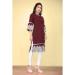 Picture of Resplendent Cotton Brown Kurtis & Tunic