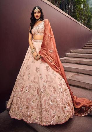 Picture of Excellent Rayon Pale Golden Rod Lehenga Choli