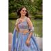 Picture of Sightly Rayon Light Steel Blue Lehenga Choli