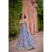 Picture of Sightly Rayon Light Steel Blue Lehenga Choli