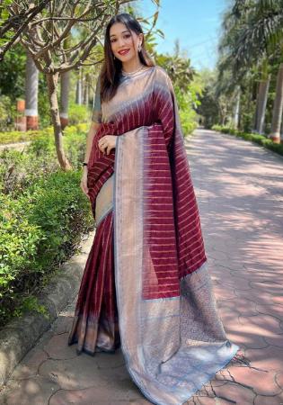 Picture of Alluring Silk Brown Saree