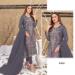 Picture of Georgette Dark Slate Grey Straight Cut Salwar Kameez