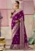 Picture of Ravishing Silk Purple Saree