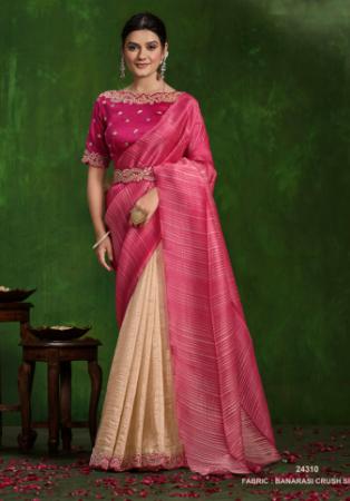 Picture of Enticing Silk Light Coral Saree