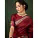 Picture of Bewitching Silk Maroon Saree