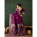 Picture of Comely Silk Plum Saree