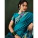 Picture of Good Looking Silk Teal Saree