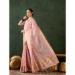 Picture of Enticing Organza Rosy Brown Saree