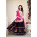 Picture of Ideal Cotton & Georgette Black Lehenga Choli