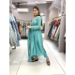 Picture of Georgette Medium Aqua Marine Readymade Salwar Kameez