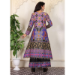 Picture of Delightful Cotton Plum Readymade Salwar Kameez