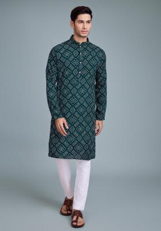 Picture of Grand Rayon Dark Slate Grey Kurtas