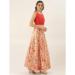 Picture of Well Formed Silk Light Salmon Lehenga Choli