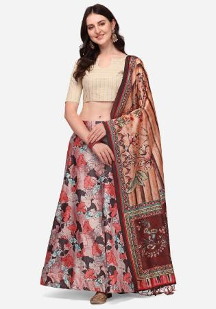 Picture of Nice Silk Beige Lehenga Choli