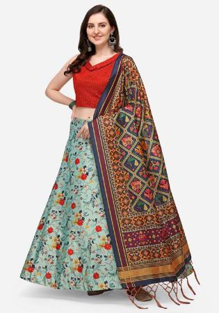 Picture of Pretty Silk Red Lehenga Choli