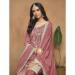 Picture of Chiffon Pale Violet Red Straight Cut Salwar Kameez