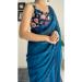 Picture of Superb Georgette Dark Cyan Saree