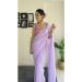 Picture of Classy Georgette Plum Saree