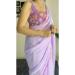 Picture of Classy Georgette Plum Saree