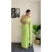 Picture of Excellent Georgette Yellow Green Saree