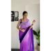 Picture of Lovely Georgette Plum Saree