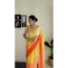 Picture of Wonderful Georgette Golden Rod Saree