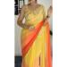 Picture of Wonderful Georgette Golden Rod Saree