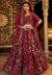 Picture of Lovely Satin Maroon Lehenga Choli