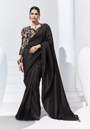 Picture of Gorgeous Organza Black Saree